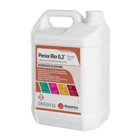 Imagem ilustrativa do produto Perax Rio 0,2% Pronto Uso com 05LT - RIOQUÍMICA – Rioquimica