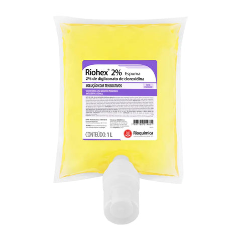 Riohex 2% Degermante 1000ml Standard Espuma com 6