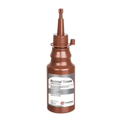 Imagem ilustrativa do produto Riodeine Tintura 100ml com 30 Twist Off- RIOQUÍMICA – Rioquimica