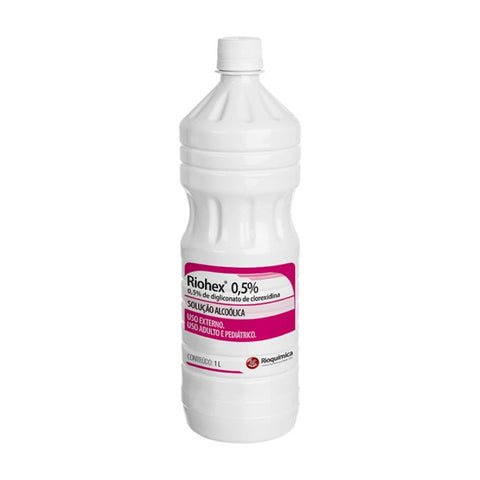 Imagem ilustrativa do produto Riohex 0,5% Alcoólico com 1000ml - RIOQUÍMICA – Rioquimica