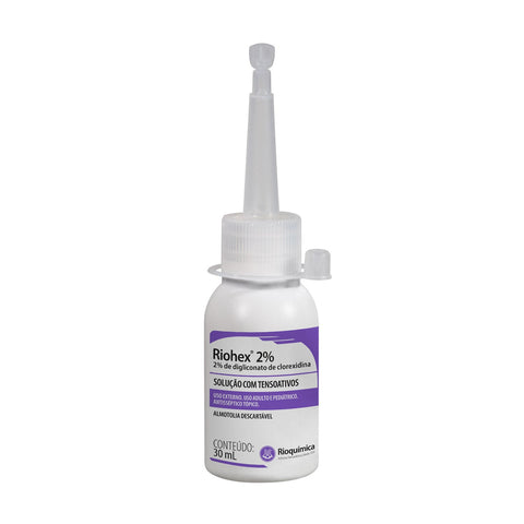 Imagem ilustrativa do produto Riohex 2% Degermante 30ml com 30 Twist Off - RIOQUÍMICA – Rioquimica