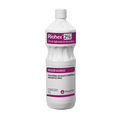 Imagem ilustrativa do produto Riohex 2% Alcoólico com 1000ml - RIOQUÍMICA – Rioquimica
