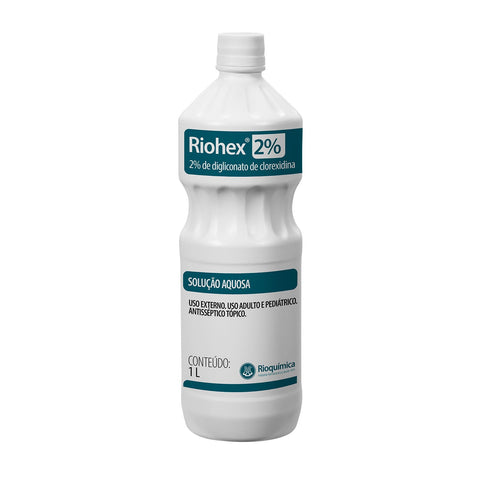 Imagem ilustrativa do produto Riohex 2% Aquoso com 1000ml - RIOQUÍMICA – Rioquimica