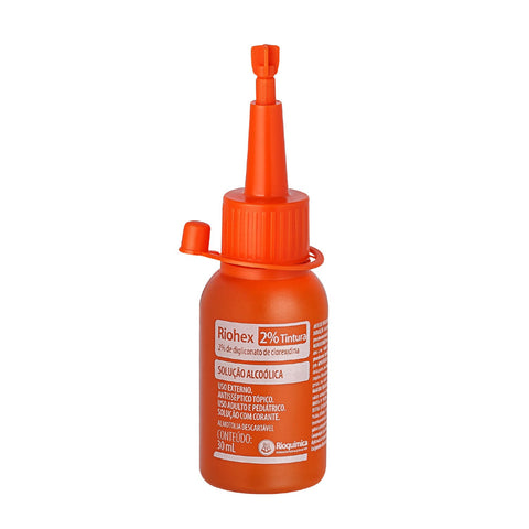 Imagem ilustrativa do produto Riohex 2% Tintura 30ml com 30 Twist Off - RIOQUÍMICA – Rioquimica