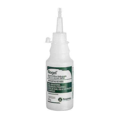 Imagem ilustrativa do produto Álcool 70% Gel 100ml/86gr com 30 Twist Off - RIOQUÍMICA – Rioquimica