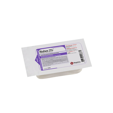 Imagem ilustrativa do produto Escova para Assepsia CHG 22ml com 108 - RIOQUÍMICA – Rioquimica