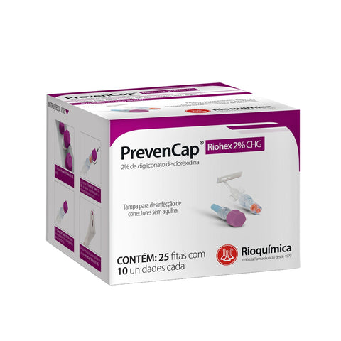 Imagem ilustrativa do produto Prevencap Riohex 2% com 250 Caps - RIOQUÍMICA – Rioquimica
