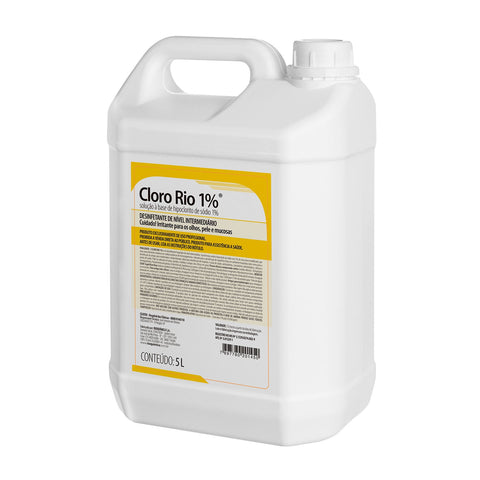 Imagem ilustrativa do produto Cloro-Rio 1% com 05lt Hipoclorito - RIOQUÍMICA – Rioquimica