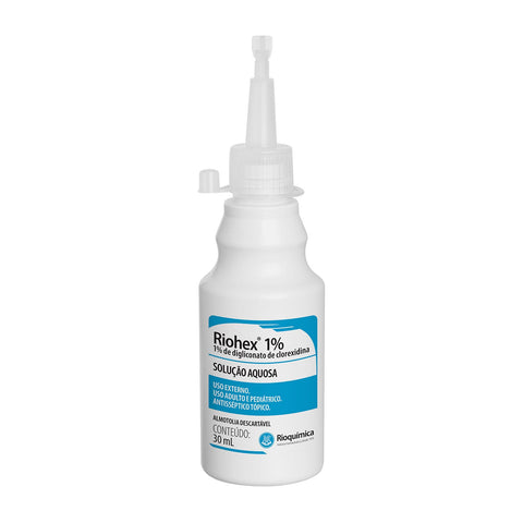 Imagem ilustrativa do produto Riohex 1% Aquoso 30ml com 30 Twist Off - RIOQUÍMICA – Rioquimica