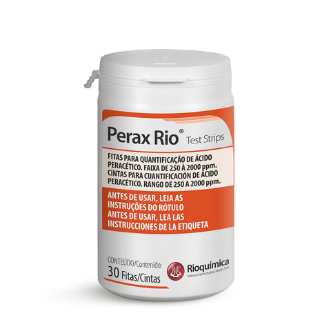 Imagem ilustrativa do produto Perax Rio 0,2% Fita Test Strips com 30 - RIOQUÍMICA – Rioquimica