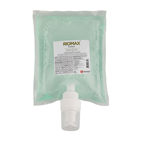 Imagem ilustrativa do produto Riomax Luxury Erva Doce Refil 1000ml Espuma com 6 - RIOQUÍMICA – Rioquimica