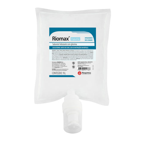 Imagem ilustrativa do produto Riomax Sabonete Refil 1000ml Standard Espuma com 6 - RIOQUÍMICA – Rioquimica