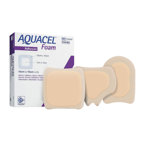 Imagem ilustrativa do produto Aquacel AG (Prata) Foam Adesivo 12,5x12,5cm com 10 - CONVATEC – Convatec