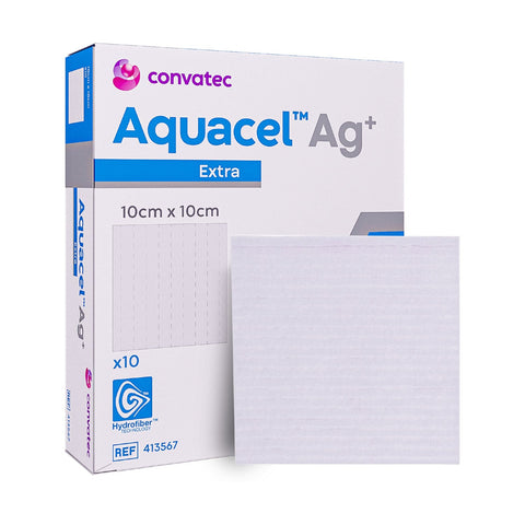 Imagem ilustrativa do produto Aquacel AG+ (Prata) Extra 02x45cm com 5 Fita - CONVATEC – Convatec