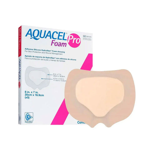 Imagem ilustrativa do produto Aquacel Foam Pro 24x21,5cm com 5 (Sacral) - CONVATEC – Convatec