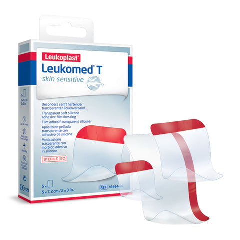 Imagem ilustrativa do produto Leukomed T Skin Sensitive STE 8x10cm com 5 - BSN ESSITY – Essity